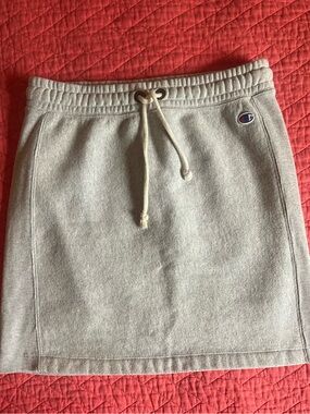 Champion Gray Drawstring Sweat Skirt